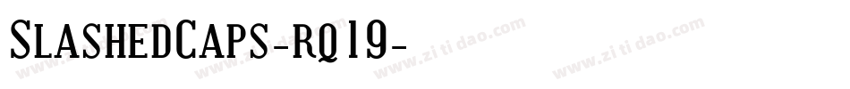 SlashedCaps-rq19字体转换