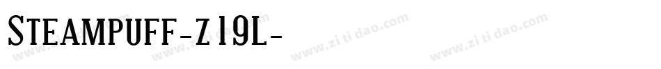 Steampuff-z19L字体转换