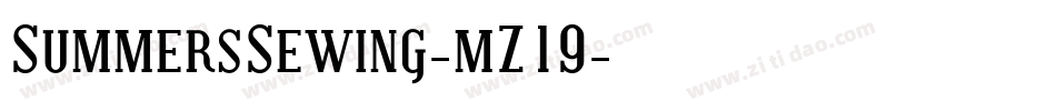 SummersSewing-mZ19字体转换
