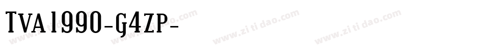 Tva1990-g4zp字体转换
