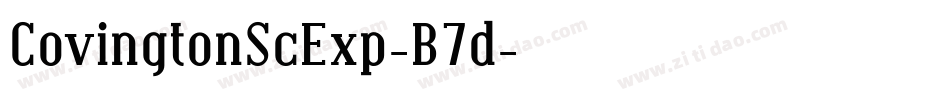 CovingtonScExp-B7d字体转换
