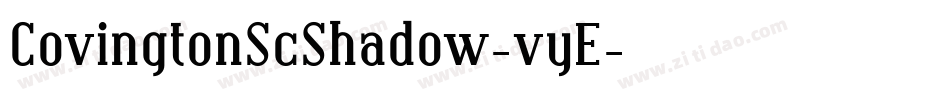 CovingtonScShadow-vyE字体转换
