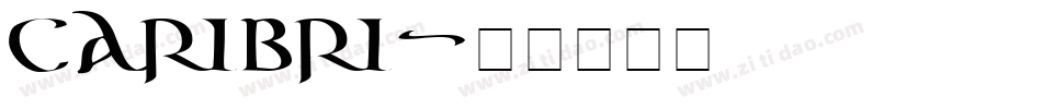 Caribri字体转换