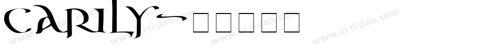 Carily字体转换