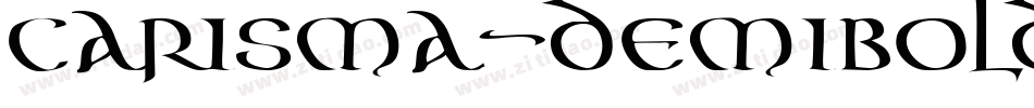 Carisma-demibold字体转换