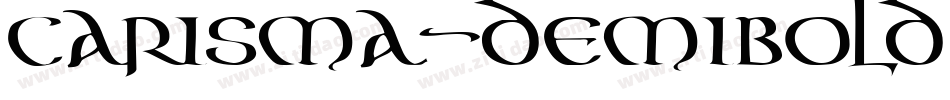 Carisma-demibold字体转换