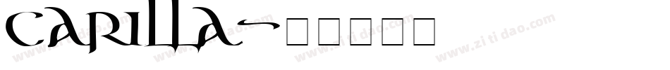 carilla字体转换