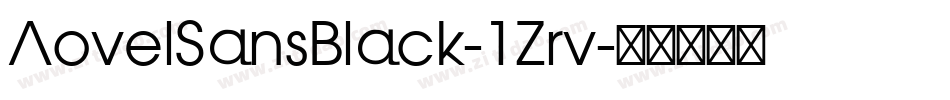 AovelSansBlack-1Zrv字体转换
