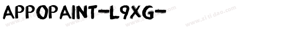 AppoPaint-L9xg字体转换