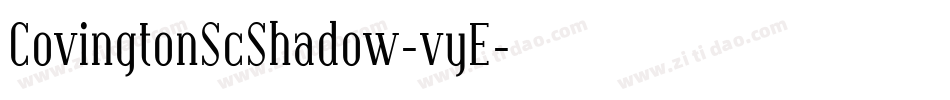 CovingtonScShadow-vyE字体转换