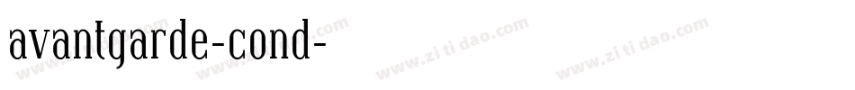 avantgarde-cond字体转换