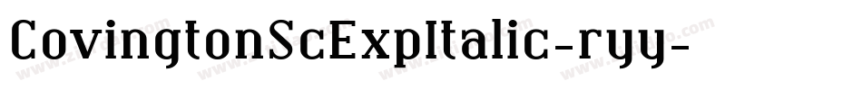 CovingtonScExpItalic-ryy字体转换
