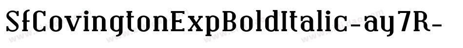 SfCovingtonExpBoldItalic-ay7R字体转换
