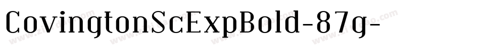 CovingtonScExpBold-87g字体转换