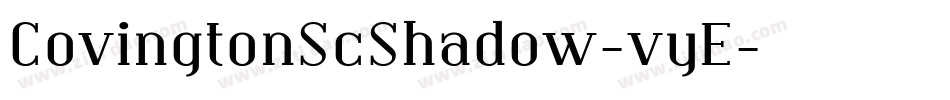 CovingtonScShadow-vyE字体转换