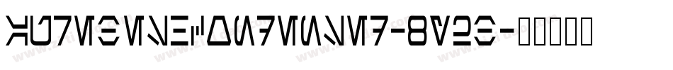 AurebeshCondensed-8y2B字体转换