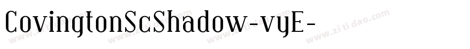 CovingtonScShadow-vyE字体转换