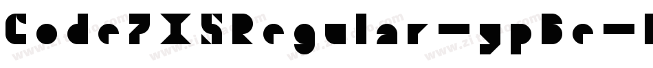 Code7X5Regular-ypBe字体转换
