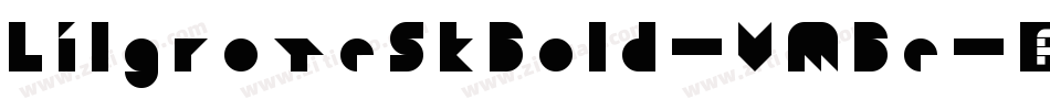LilgroteskBold-VMBe字体转换
