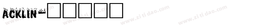 ACKLIN字体转换