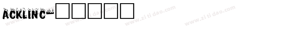 ACKLINC字体转换