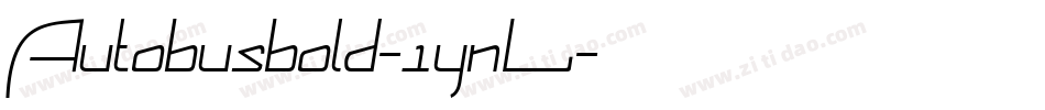 Autobusbold-1ynL字体转换