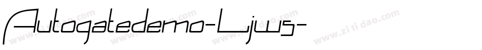 Autogatedemo-Ljw5字体转换