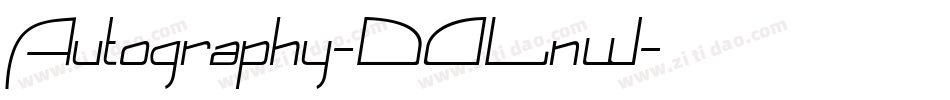 Autography-DOLnW字体转换