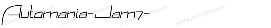 Automania-Jam7字体转换