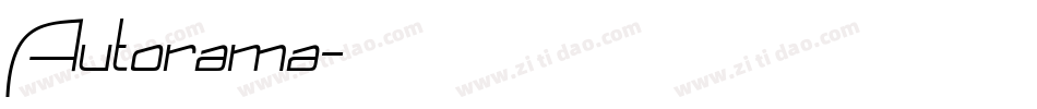 Autorama字体转换