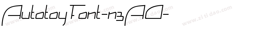 AutotoyFont-n3AO字体转换
