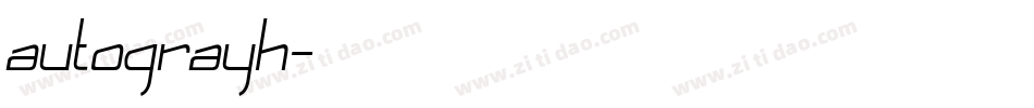 autograyh字体转换