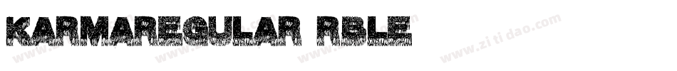 KarmaRegular-RBlE字体转换