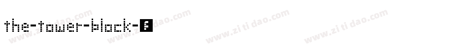 the-tower-block字体转换