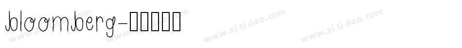 bloomberg字体转换