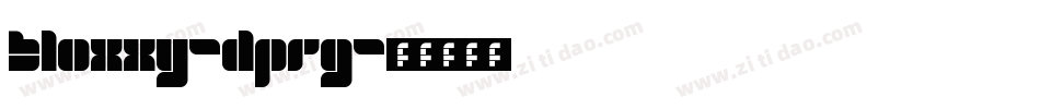 Bloxxy-dprg字体转换