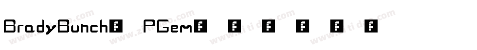 BradyBunch-PGem字体转换