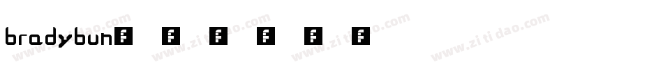 bradybun字体转换