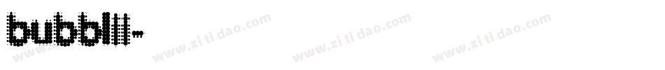 bubblii字体转换
