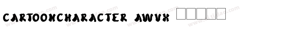 CartoonCharacter-aWvx字体转换