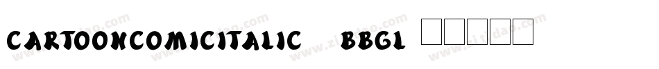 CartoonComicItalic-7BBgl字体转换