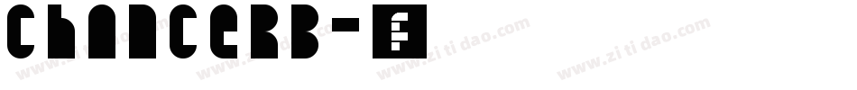 CHANCERB字体转换