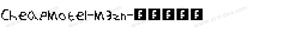 CheapMotel-M3zn字体转换