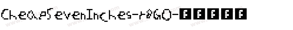 CheapSevenInches-r8GO字体转换