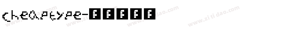 cheaptype字体转换