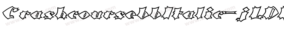 CrashcoursebbItalic-jLDR字体转换