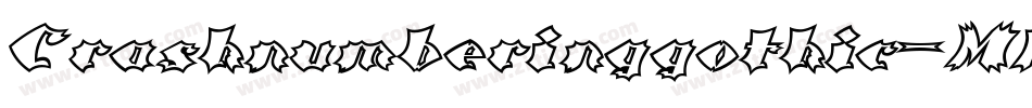Crashnumberinggothic-MAjp字体转换