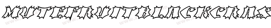 MUTEFRUITBLACKCRASH字体转换