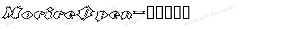MorireOpen字体转换