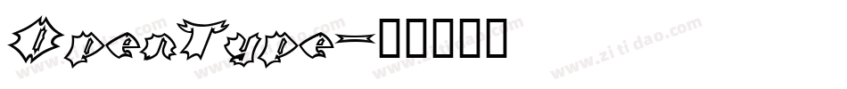 OpenType字体转换